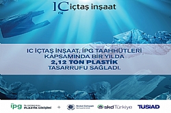IC İÇTAŞ İNŞAAT BİR YILDA 2 TONDAN FAZLA PLASTİK TASARRUFU SAĞLADI